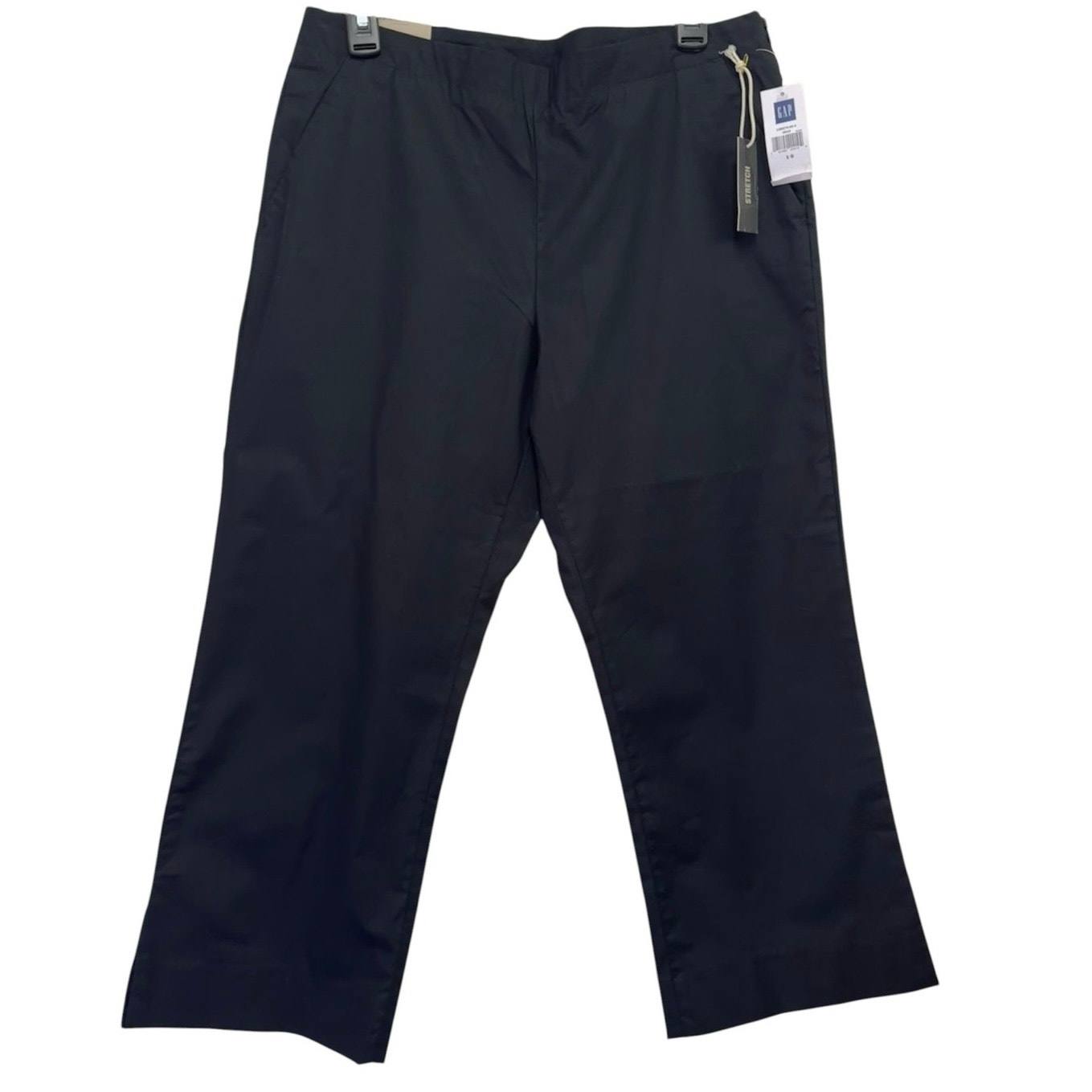 Nwt Gap Vintage Capri Pants Womens 10 Black Cropped Wide Leg